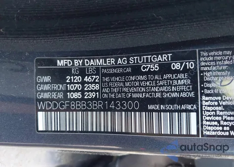 2011 Mercedes-Benz C 300 Luxury 4Matic/Sport 4Matic from USA, damaged, VIN WDDGF8BB3BR143300